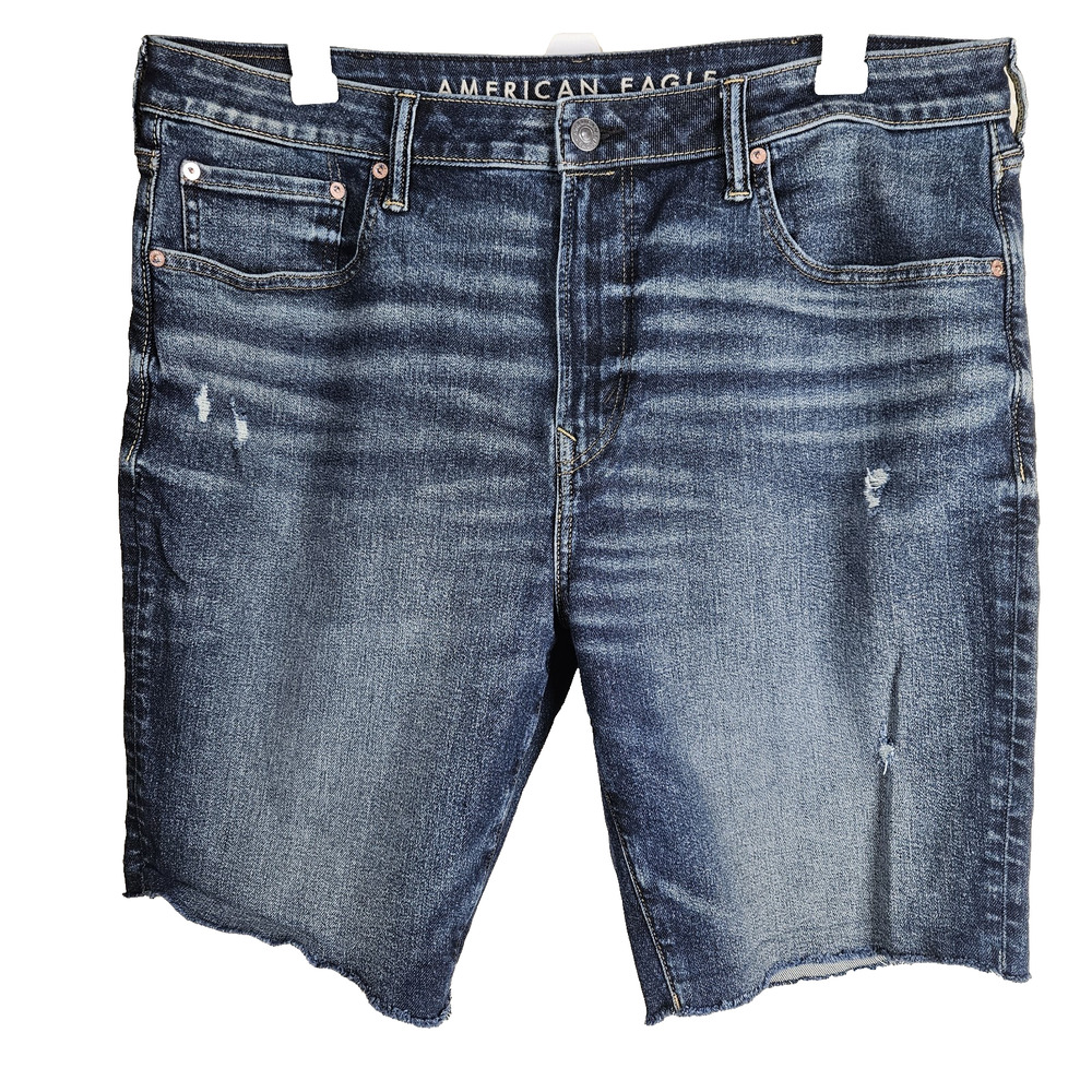 American Eagle Jean Shorts sz 40 AirFlex Distressed Mens